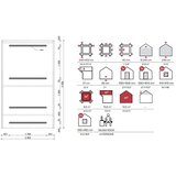 Male kuće Vanjska sauna PORI 240 × 400 cm – bez završnog krovnog pokrova | shoptok.hr