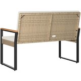  Vanjska klupa Bež i krem bijela 107 x 61 x 80 cm poliratan | Eponuda.com