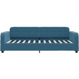  Raztegljiva postelja modra 100x200 cm žamet | Shoptok.si