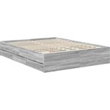  Okvir za krevet Siva Sonoma 150 x 200 cm Inženjersko Drvo | shoptok.hr