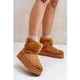 Big Star Platform snow boots with fur Big Star OO274A106 Camel | Shoptok.si