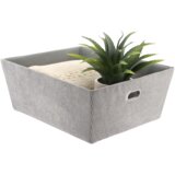 Tendance KOŠARICA 32,5X45X18 CM SAMT, SIVA | shoptok.hr