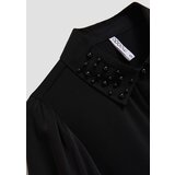 Marisse Black Shirt With Decorative Collar | shoptok.hr