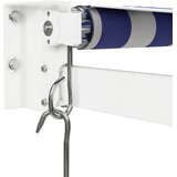 Tenda na uvlačenje plavo-bijela 3,5 x 2,5 m tkanina i aluminij | Eponuda.com