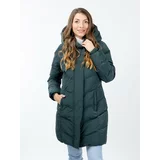 Glano Women's winter quilted jacket - green