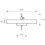 Markslöjd 108982 - Svetlo za slike CIGLIA 2xE14/40W/230V mesing | Eponuda.com
