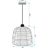 Toolight Viseća stropna svjetiljka od bambusa 30 cm | shoptok.hr