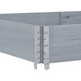  Okviri za palete 3 kom sivi 150x50 cm od masivne borovine | shoptok.hr