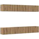  Zidni TV ormarić, 4 dijela, Artisan hrast, 100x30x30 cm | shoptok.hr