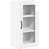  Zidni stakleni ormarić 2 pcs Visoki sjaj bijela 40 x 31 x 80 cm | shoptok.hr