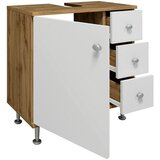 MID.YOU Omarica Za Pod Umivalnik Nilosi M, Bela, Barva Hrasta | Shoptok.si