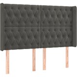  LED uzglavlje tamnosivo 147x16x118/128 cm baršunasto | Eponuda.com