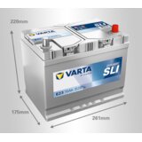 Varta akumulator asia dynamic sli, 12V, 70Ah Cene