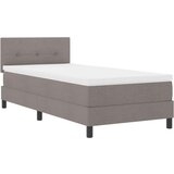 vidaXL Box spring krevet Sivo-smeđa 90 x 190 cm tkanina | shoptok.hr