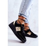 Kesi Women's Suede Sport Shoes On a Wedge Black Larson | shoptok.hr