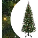 vidaXL Umestno božično drevo med 300 LED Zelena 240 cm PE in PVC | Shoptok.si