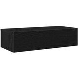 vidaXL Zidna polica s ladicama crna 60x26,5x15 cm izrađeno drvo | shoptok.hr