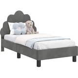  Okvir kreveta za malu djecu s naslonom Tamnosiva 70 x 140 cm | shoptok.hr