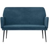  Klupa plava 108 x 79 x 79 cm baršunasta | shoptok.hr