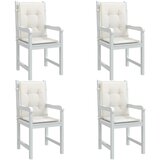 The Living Store Blazina za stol 4 kosi melanž krem 100x50x4 cm blago - Blazina Za Stol Z Nizkim Naslonjalom, (21487356) | Shoptok.si