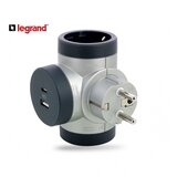 LG 694524 ADAPTER ROTIRAJUCI 2X2P+E 1XUSB-A 1XUSB-C (ALU/T.SIVA) | ePonuda.com