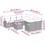  Kavčna garnitura 9 pcs Rjava in rdeča Poliester, (5000138171) | Shoptok.si