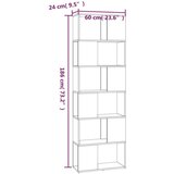 Ormarić za knjige / pregrada boja smeđeg hrasta 60x24x186 cm | shoptok.hr