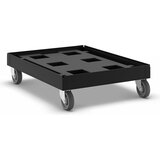 eurokraft basic Transportna plošča, črna, iz recikliranega materiala, nosilnost 500 kg | Shoptok.si