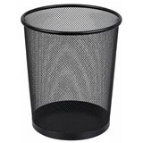 Office Waste Bin Metal Mesh Round Black 10 L | shoptok.hr