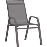 The Living Store Vrtni stoli 2 kosa siv tekstil - Vrtni Stol, (21459562) | Shoptok.si