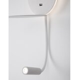 Nova Luce Bijela LED zidna lampa aluminijska sa savitljivom konstrukcijom/s USB priključkom Eclip – | shoptok.hr