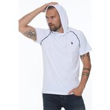 Dewberry T8570 HOODED MEN'S T-SHIRT-WHITE Cijene