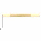 Tenda na automatsko uvlačenje 600x350 cm žuto-bijela | Eponuda.com