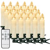 YUNSHENG 20x Brezžične LED božične svečke za jelko z daljinskim upravljalnikom | Shoptok.si