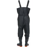  Visoke čizme za vodu do prsa s pojasom crne veličina 40 | shoptok.hr