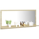  Kopalniško ogledalo sonoma hrast 90x10,5x37 cm iverna plošča, (20919505) | Shoptok.si