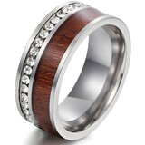 IZMAEL Prstan TR-17021 - Srebrna / Rjava / 67mm | Shoptok.si