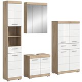 MID.YOU Kopalnica Lambada, Barva Hrasta, Bela, 4-Delna | Shoptok.si