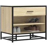 vidaXL Klop za čevlje sonoma hrast 60x40x53,5 cm inž. les in kovina Cene
