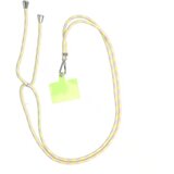 Swing privjesak za telefon podesive duljine / duljina kabela 165 cm (max 82,5 cm u omči) / rame ili vrat - sivo žuta | shoptok.hr