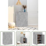 The Living Store Omara za čevlje betonsko siva 60x35x84 cm iverna plošča - Omara Za Čevlje, (21744546) | Shoptok.si