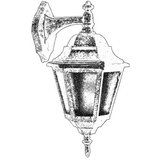 Opviq Vanjska zidna lampa BAP-68206-BKR, 42 cm, IP65, E27, 40W, Smeđa | Eponuda.ba