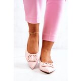 Boto Suede Pointed Ballerinas Light Pink Neriso | Shoptok.si