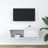 TV ormarić bijeli 80x31x25,5 cm od konstruiranog drva | Eponuda.com