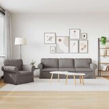 SOFA 2 pcs Sivo-smeđa - Sivo-smeđa 1 sjedalo +3 sjedala (210 cm) | shoptok.hr