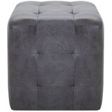  Noćni ormarići 2 kom sivi 30 x 30 x 30 cm umjetna brušena koža | shoptok.hr