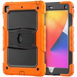 NIKCORP Ovitek za iPad Air 3 / Pro 10.5 robusten s stojalom, troslojni silikonski etui za popolno zaščito in otroke, oranžen, (5000138871) | Shoptok.si