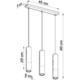  Obesna svetilka LOOPEZ 3L črna/zlata, (21347914) | Shoptok.si