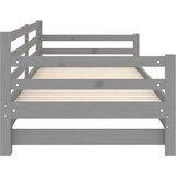  Dnevni ležaj na izvlačenje sivi od borovine 2 x (90 x 200) cm | shoptok.hr