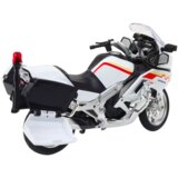 Metalni motor za igru sa zvučnim i svjetlosnim efektima 1:12 - bijeli sa crveno/žutim linijama | shoptok.hr